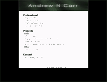 Tablet Screenshot of andrewncarr.com